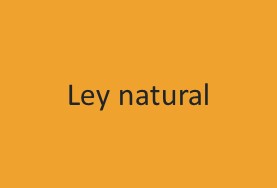 Ley natural